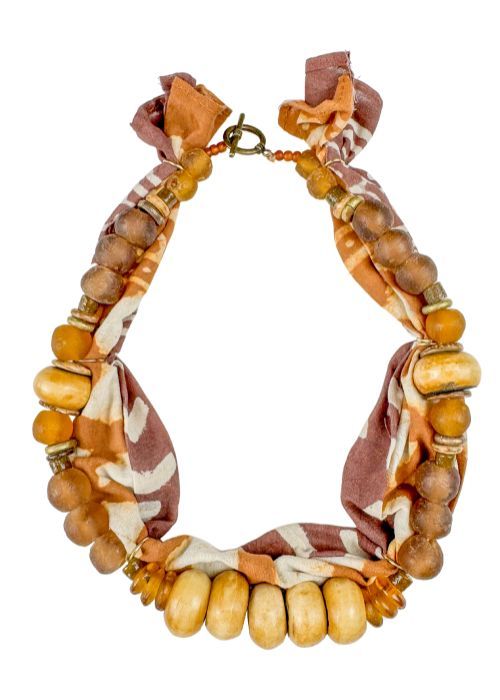Beaded Bandana Necklace | Camel Desert