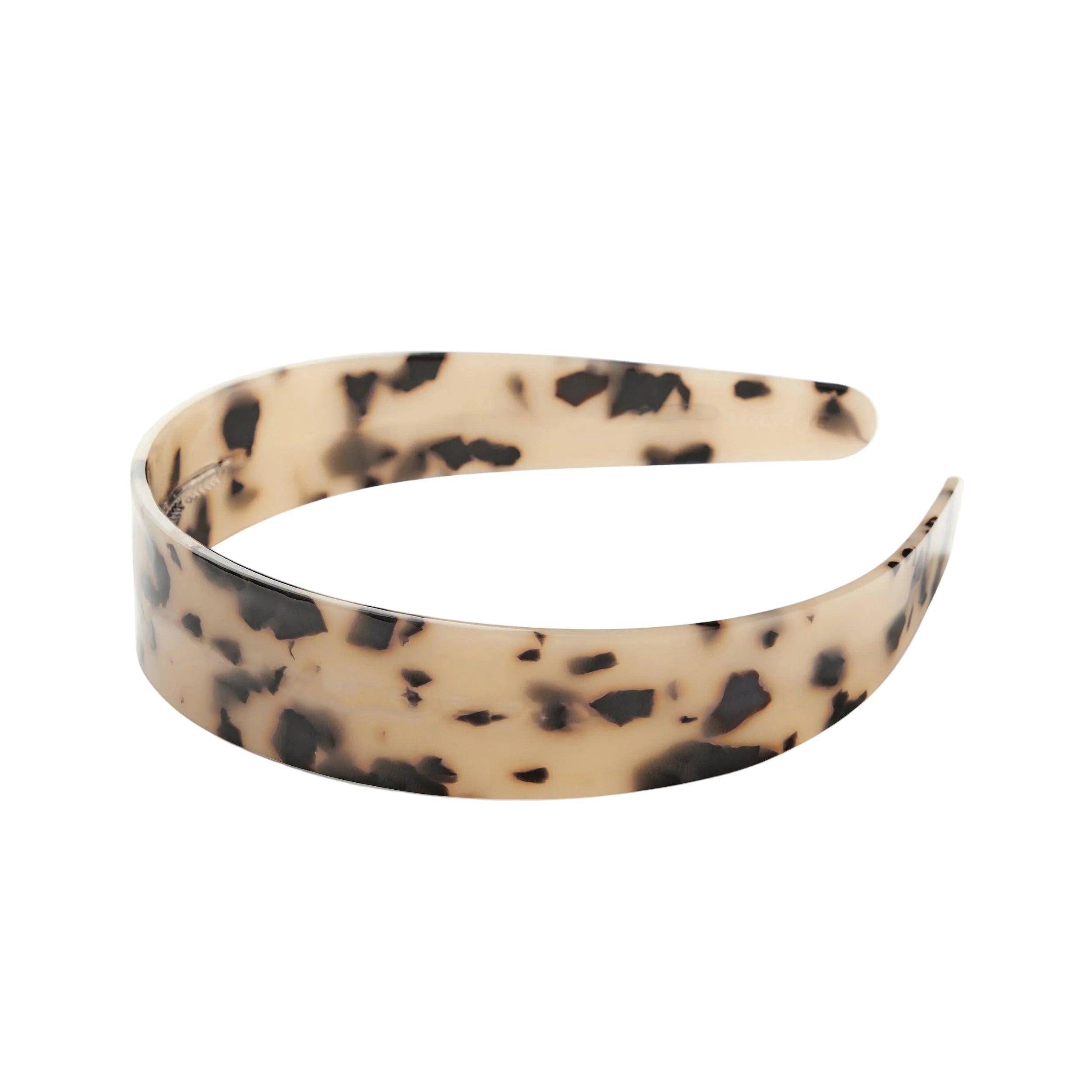 Wide Headband in Blonde Tortoise