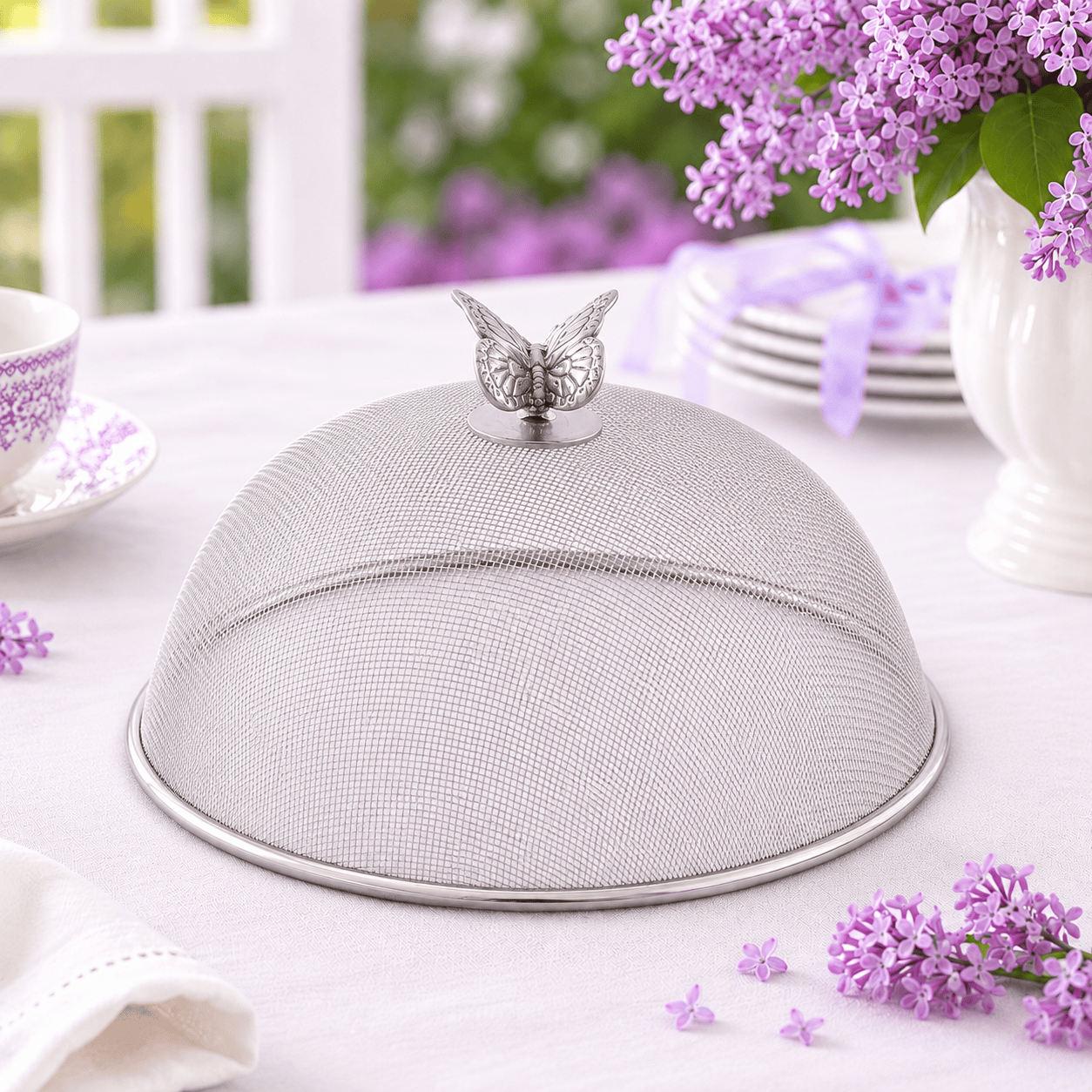 Butterfly Stainless Mesh Picnic Cover