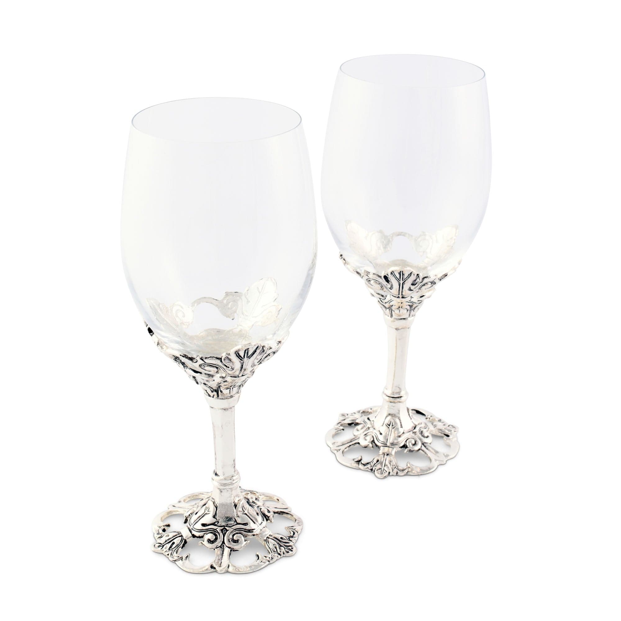 Fleur-De-Lis Wine Glasses