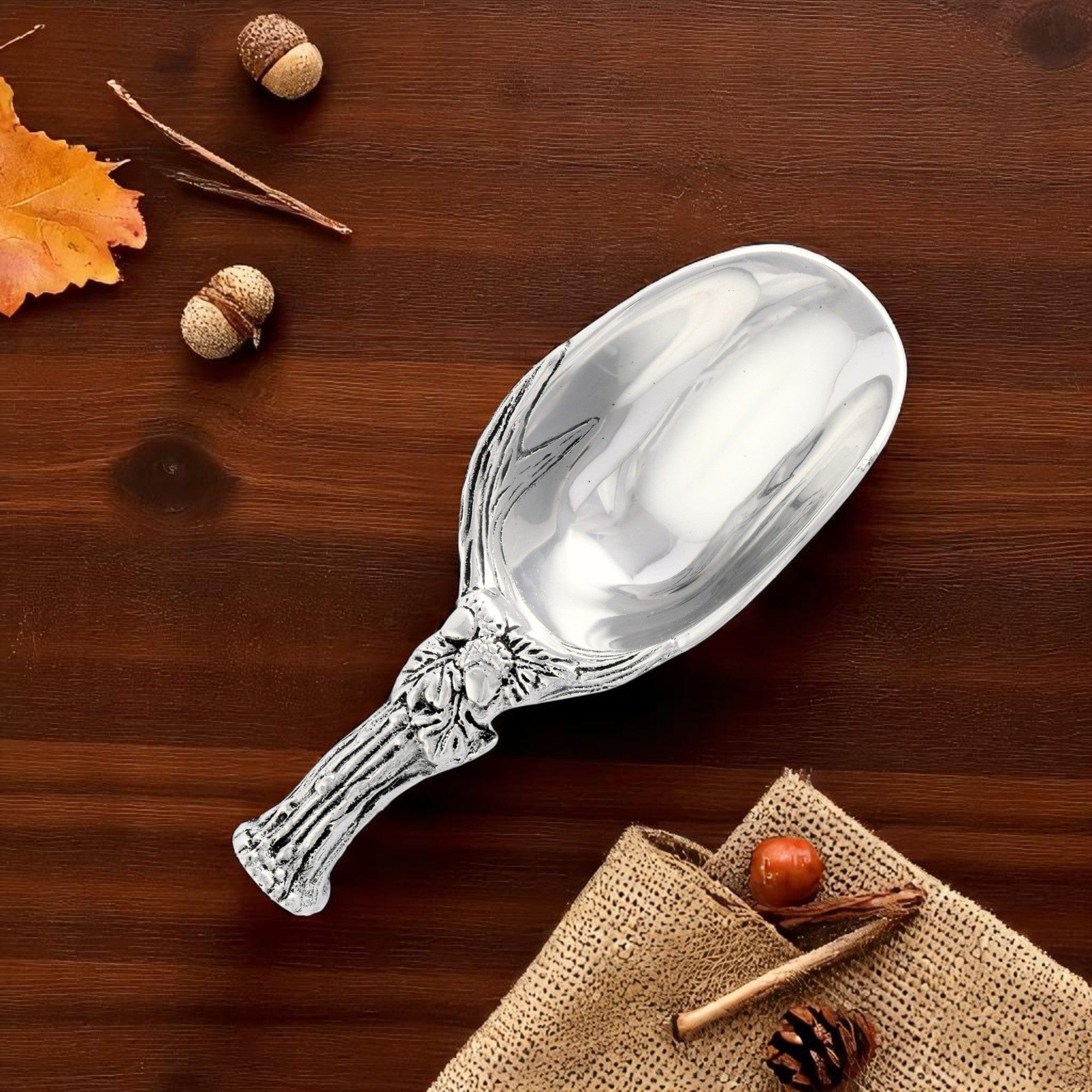 Antler and Oak Leaf Ice Scoop