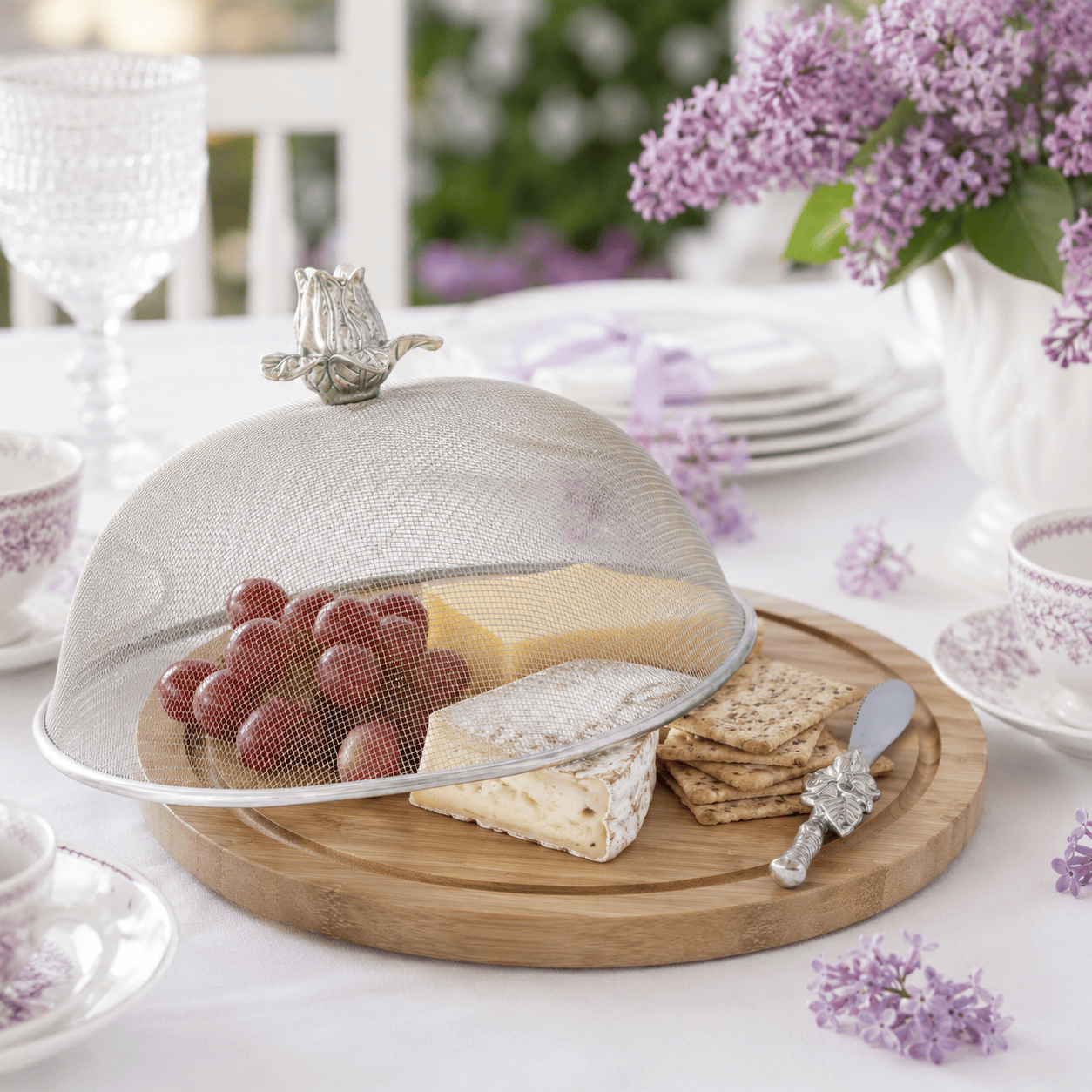 Magnolia 3 Piece Picnic Cheese Board / Spreader