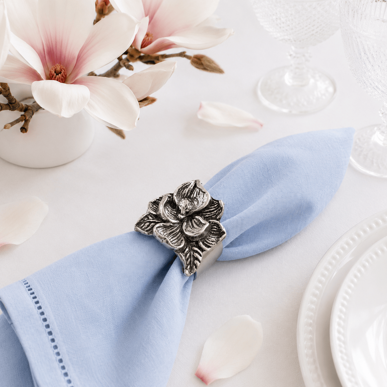 Magnolia Napkin Rings - set of 4