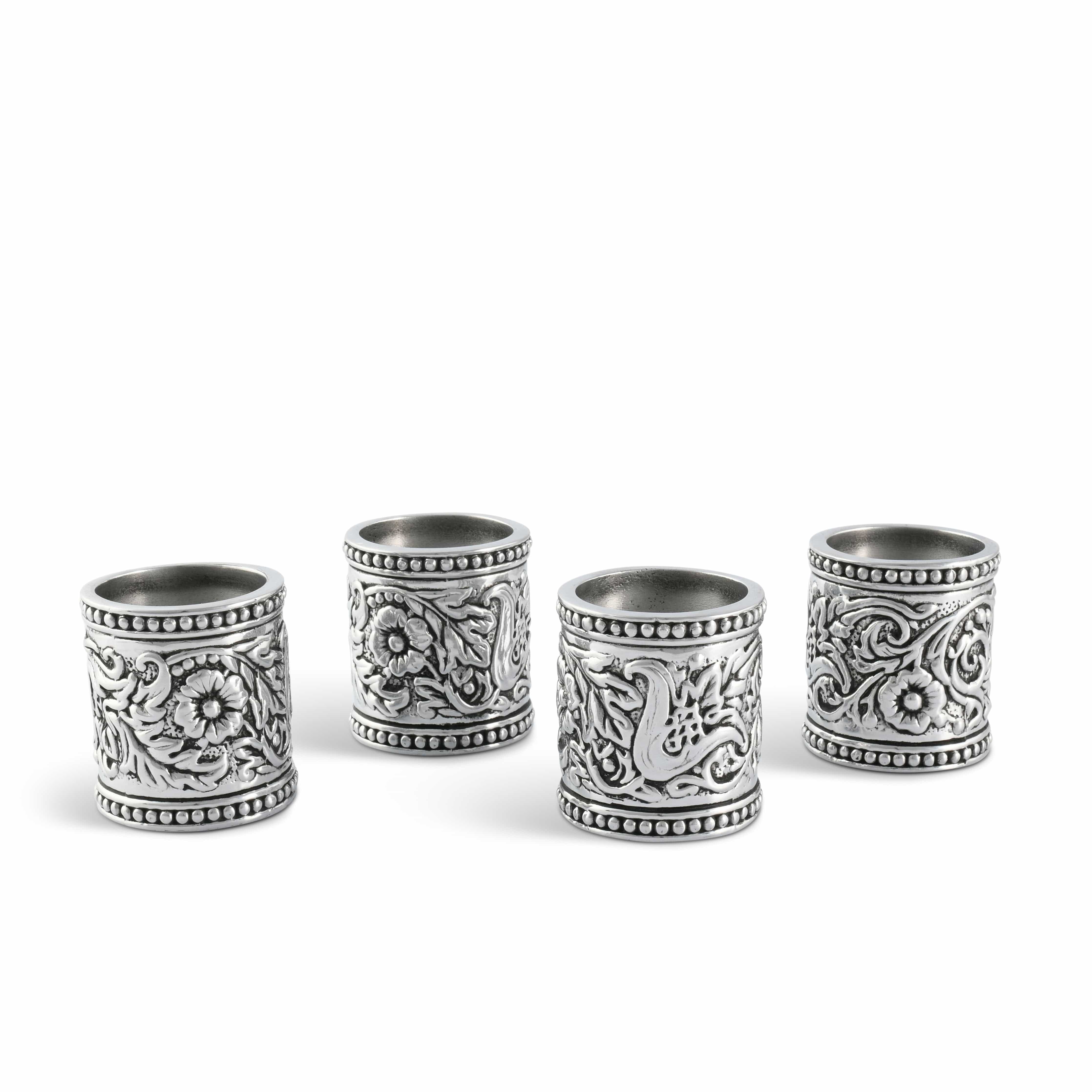 Concho Pattern Napkin Rings | Set of 4
