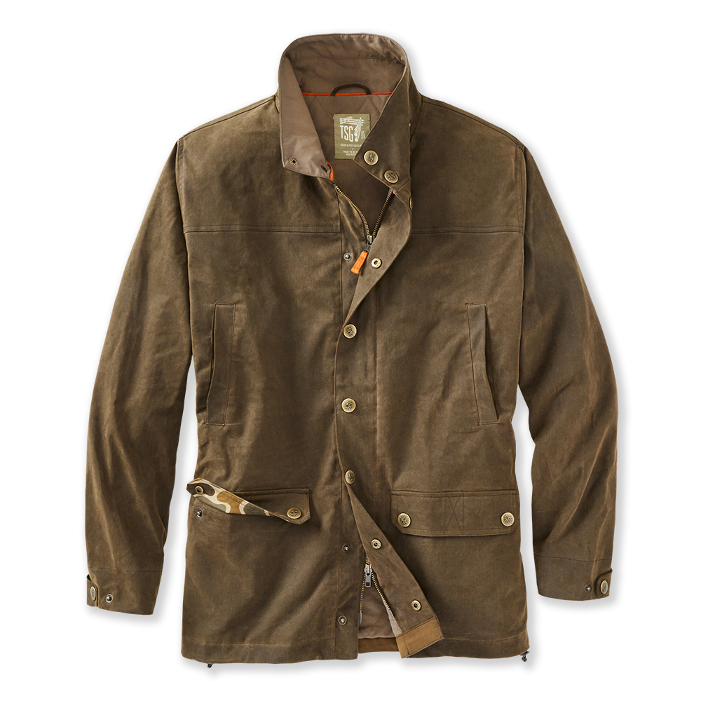TSG Baeron Waxed Jacket in Rustic Olive