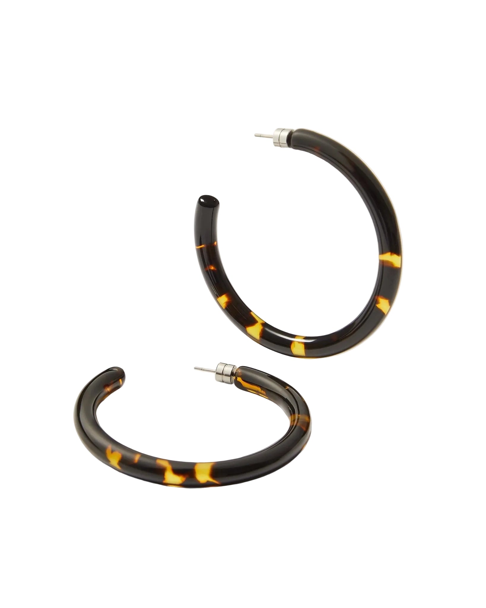 Bold Hoops in Dark Tortoise