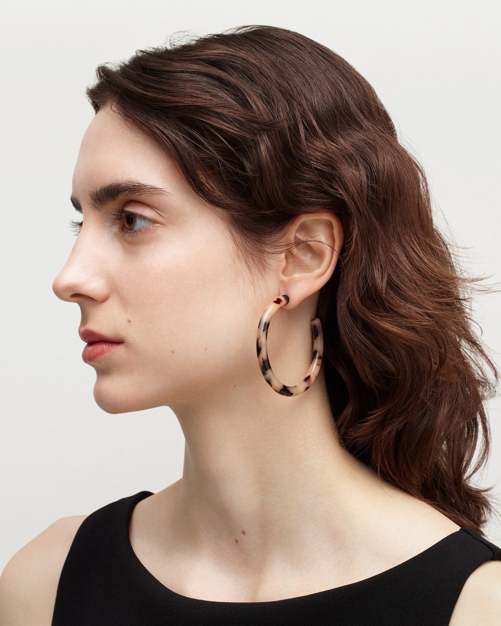 Bold Hoops in Dark Tortoise