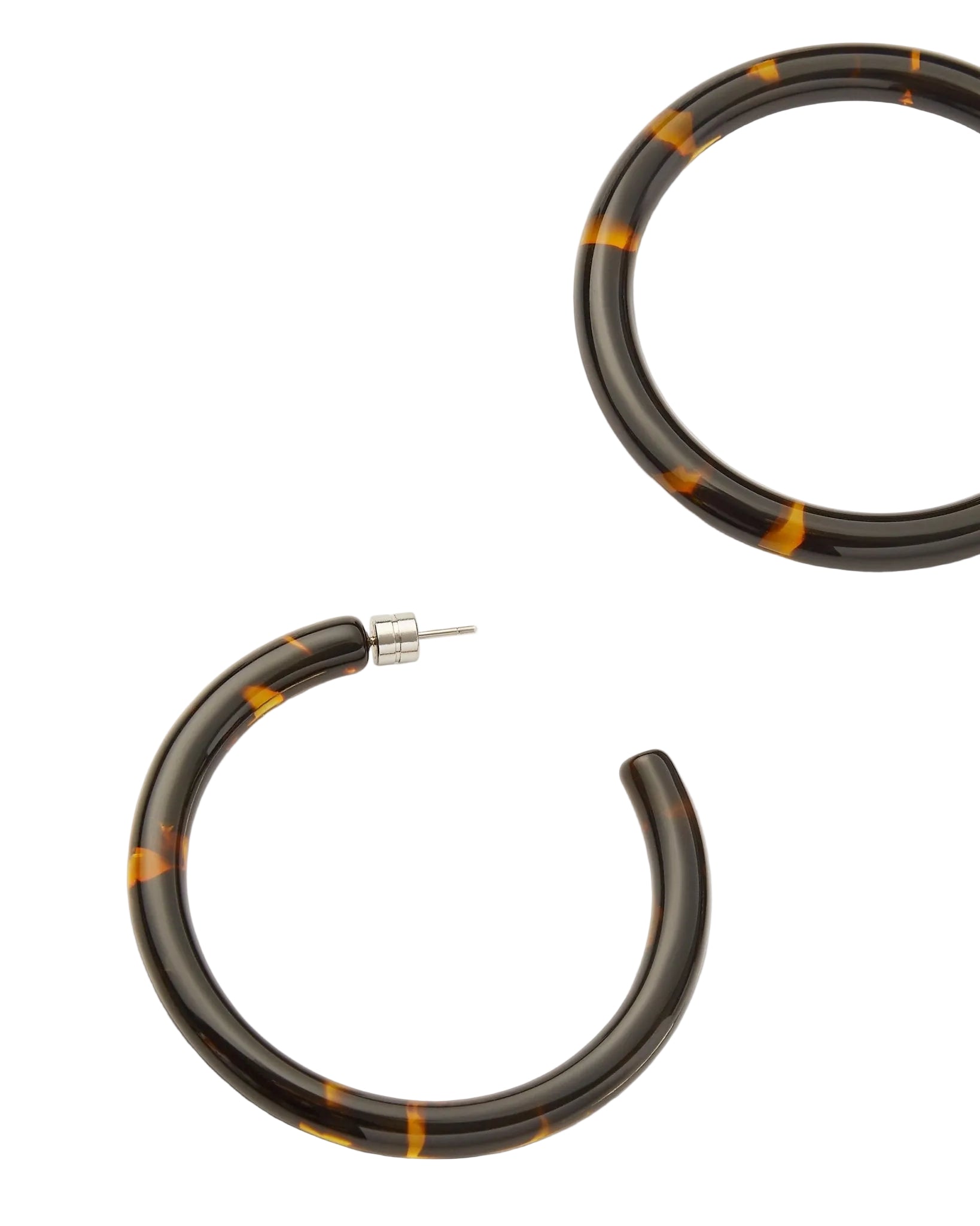 Bold Hoops in Dark Tortoise