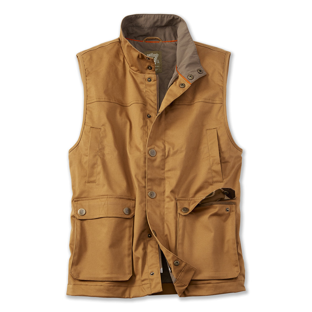 TSG Baeron Waxed Vest in Cigar