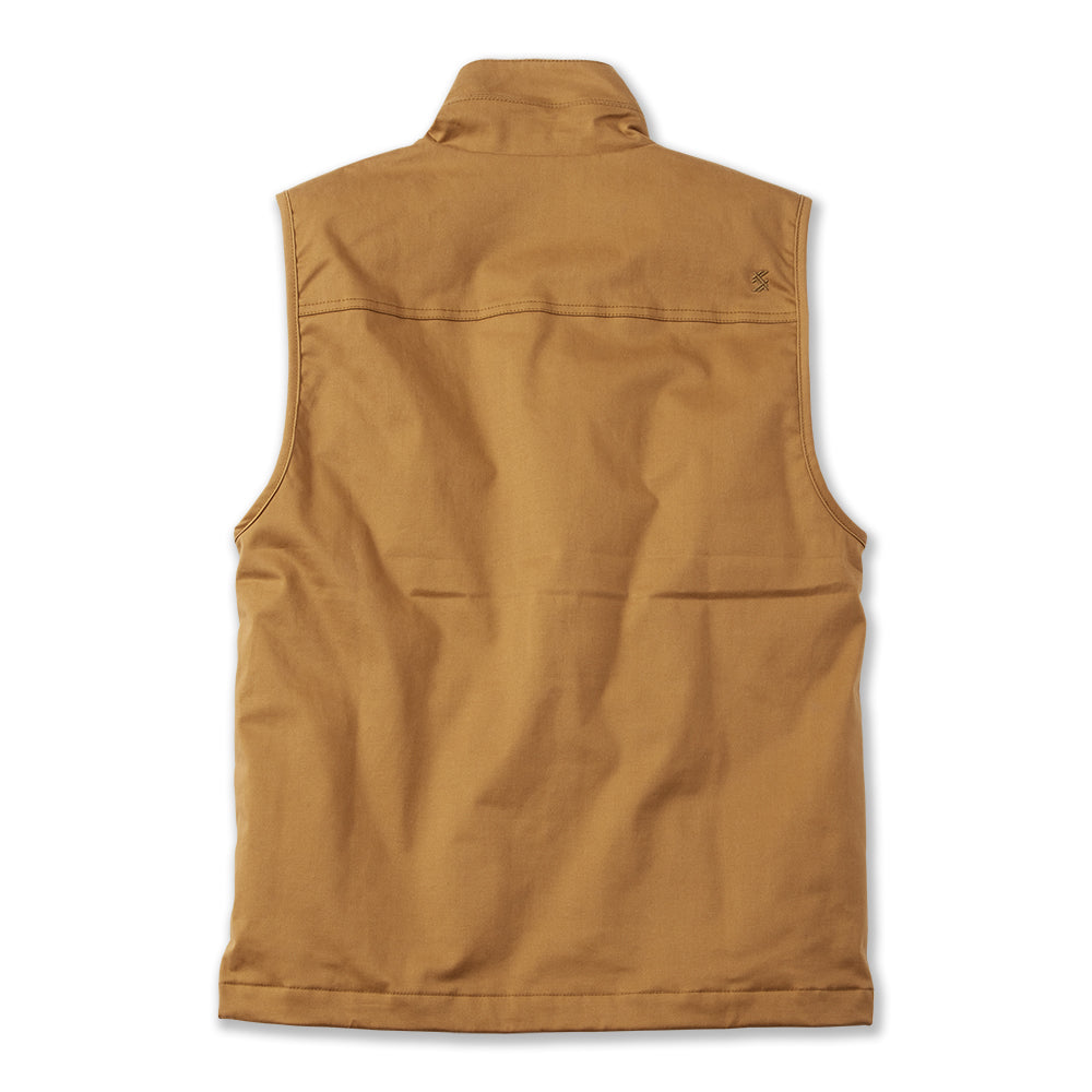 TSG Baeron Waxed Vest in Cigar