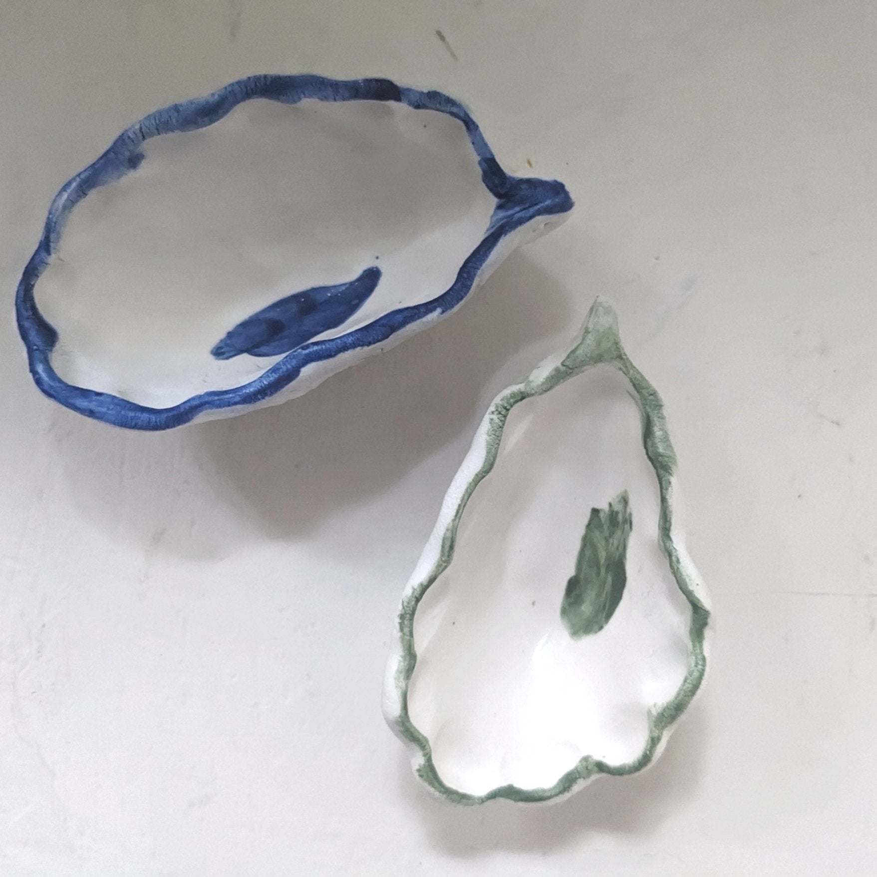 Porcelain Oyster Shells (food safe)