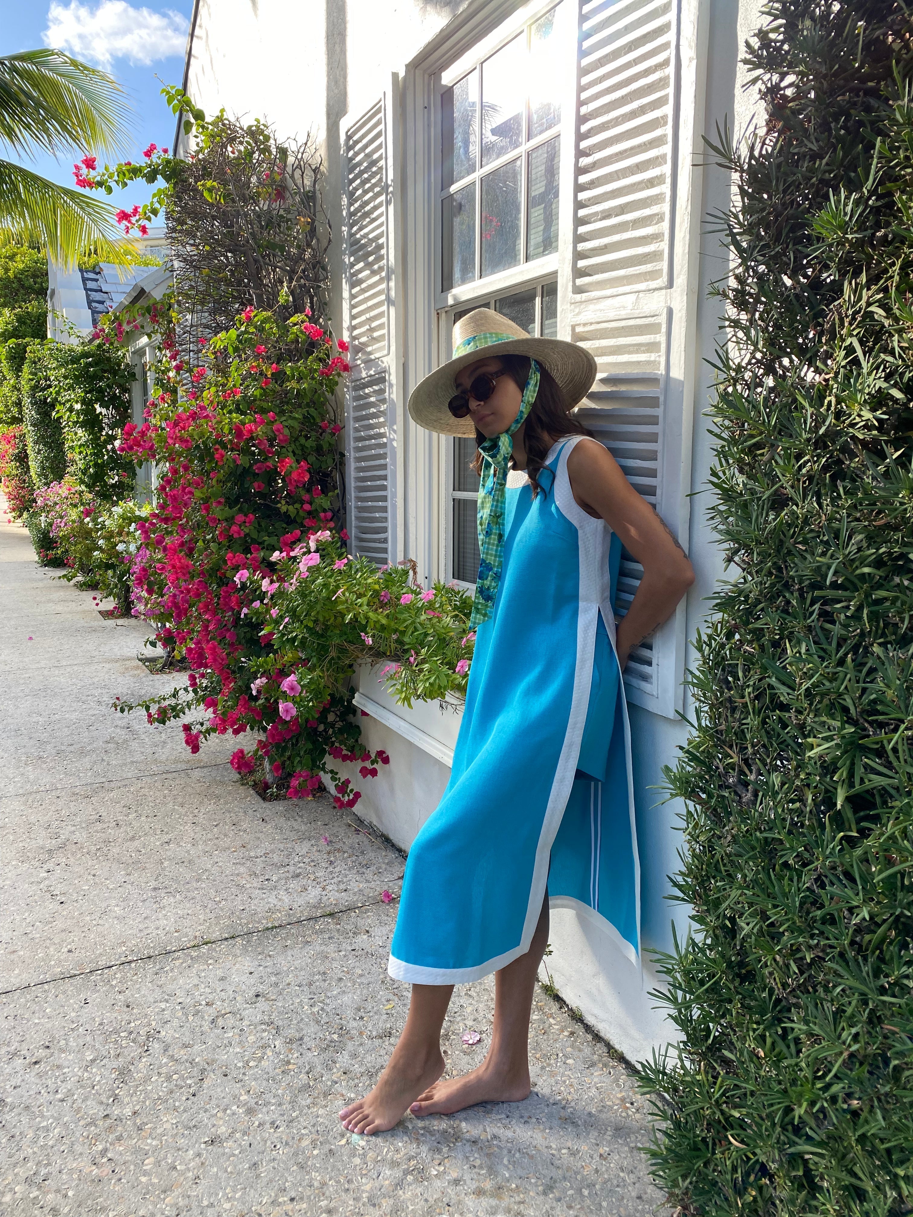 Hollyhock Sun Hat - Dark Olive Green Lanyard with Rose Quartz Toggle