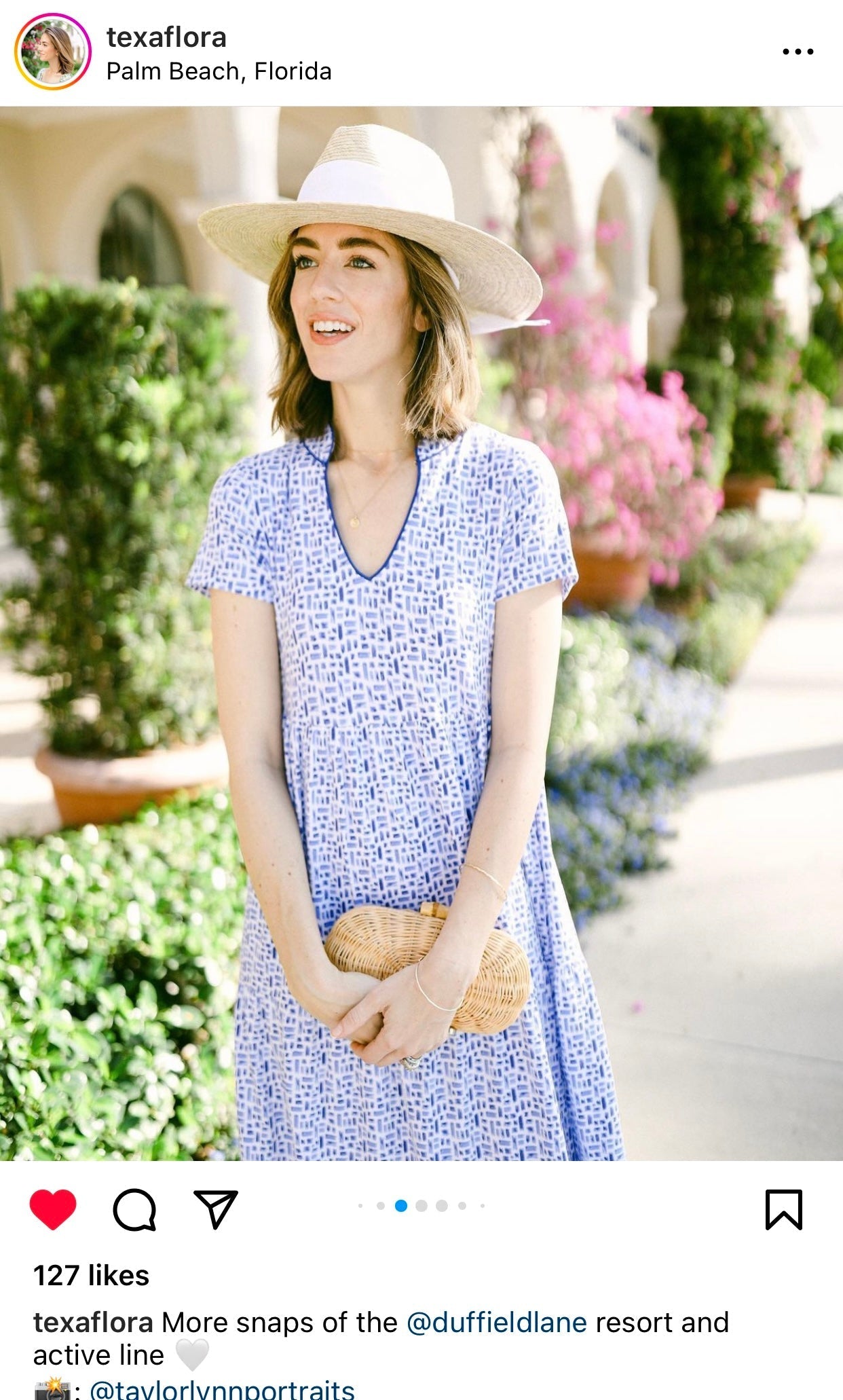 Zinnia Sun Hat - Blue Thistle Block Print Hat Scarf