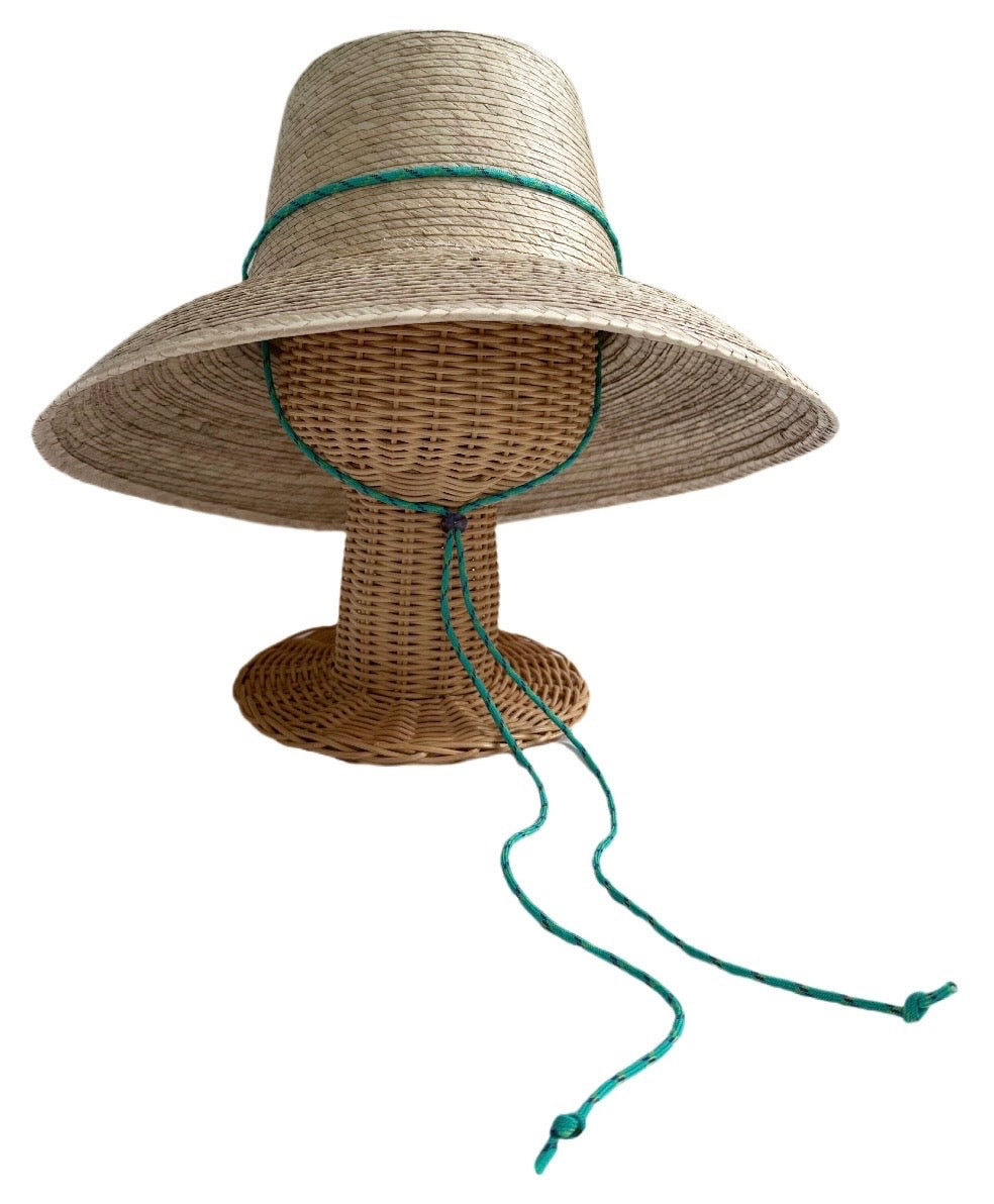 Wildflower Sun Hat - Turquoise Paracord Lanyard with Amethyst Toggle