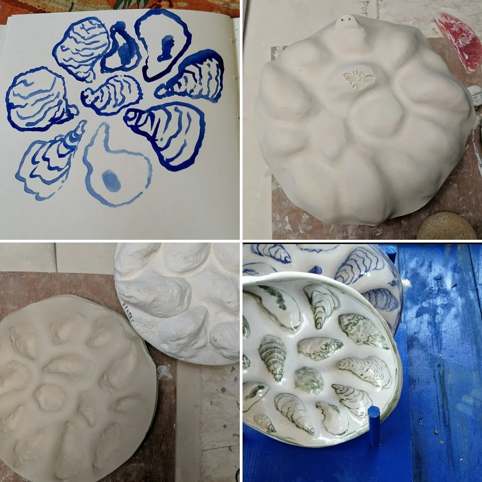 Oyster Plate - Featured in Garden & Gun