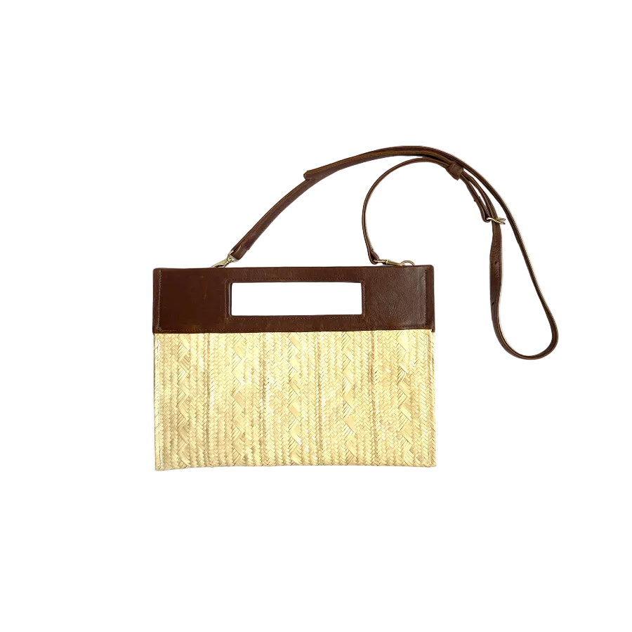 Plaited Palm Clutch