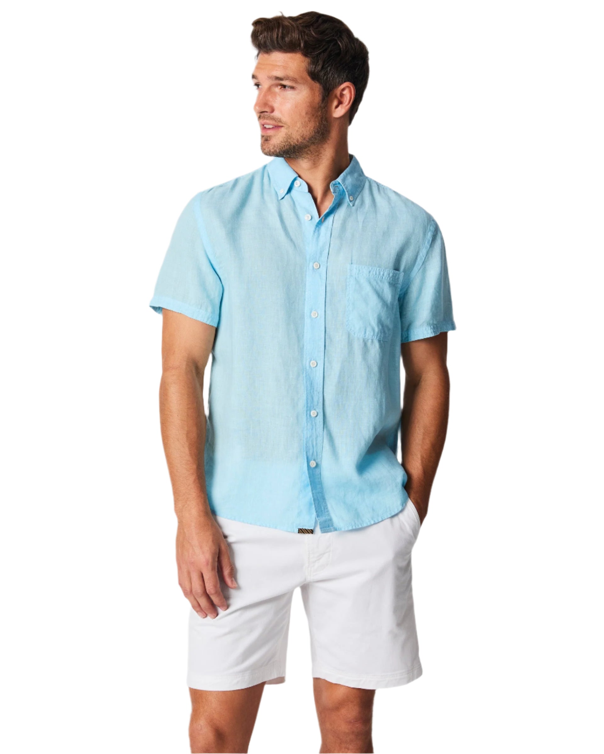 Short-Sleeve Linen Tuscumbia Shirt Button-Down