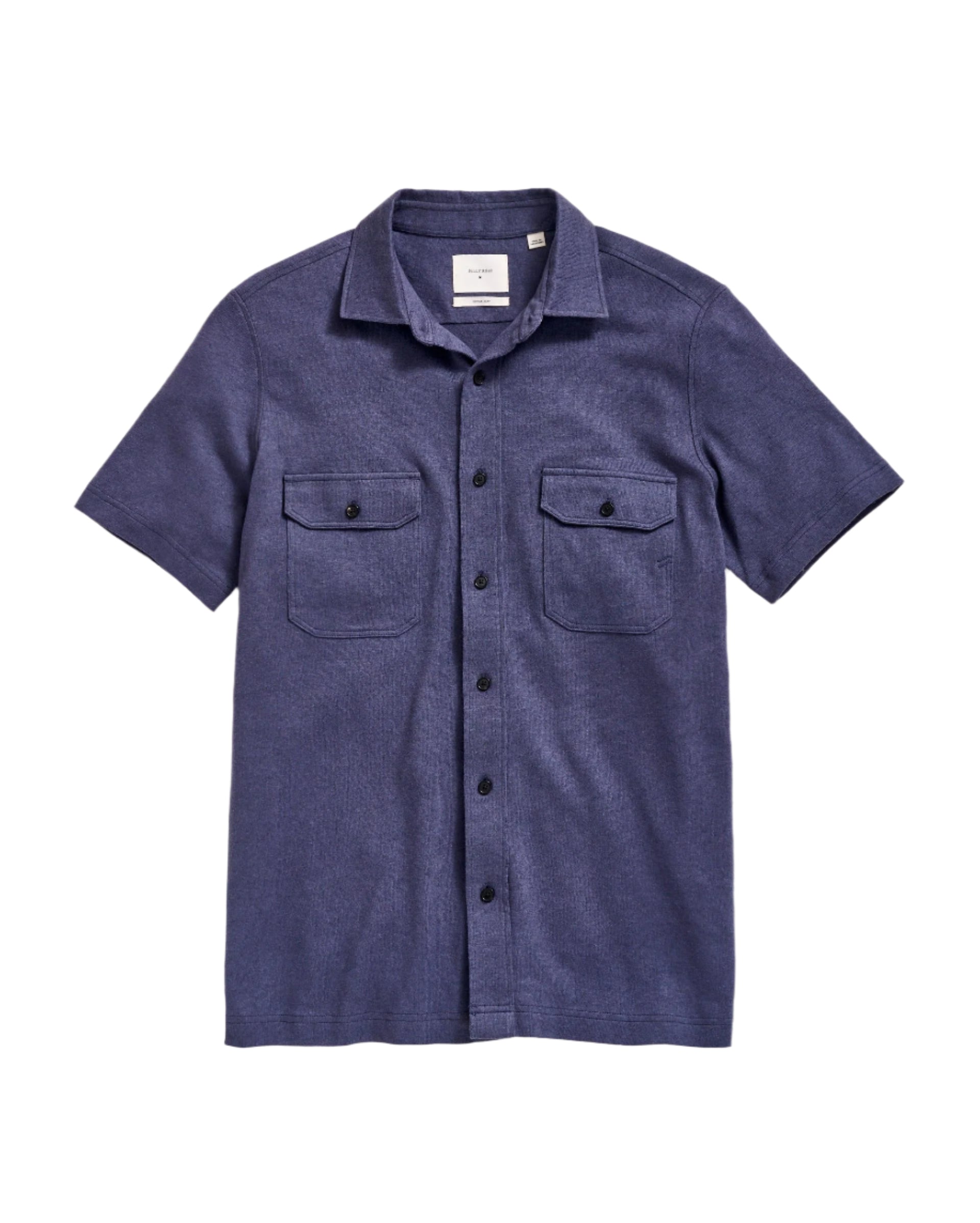 Short Sleeve Hemp Cotton Knit Shirt