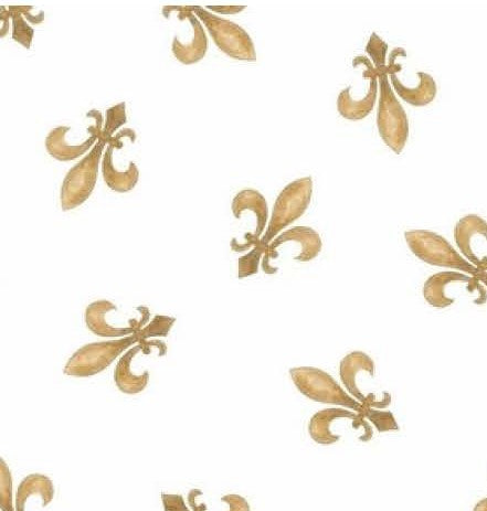 Fleur-de-Lis Chiffon Scarf | 20" Square Scarf