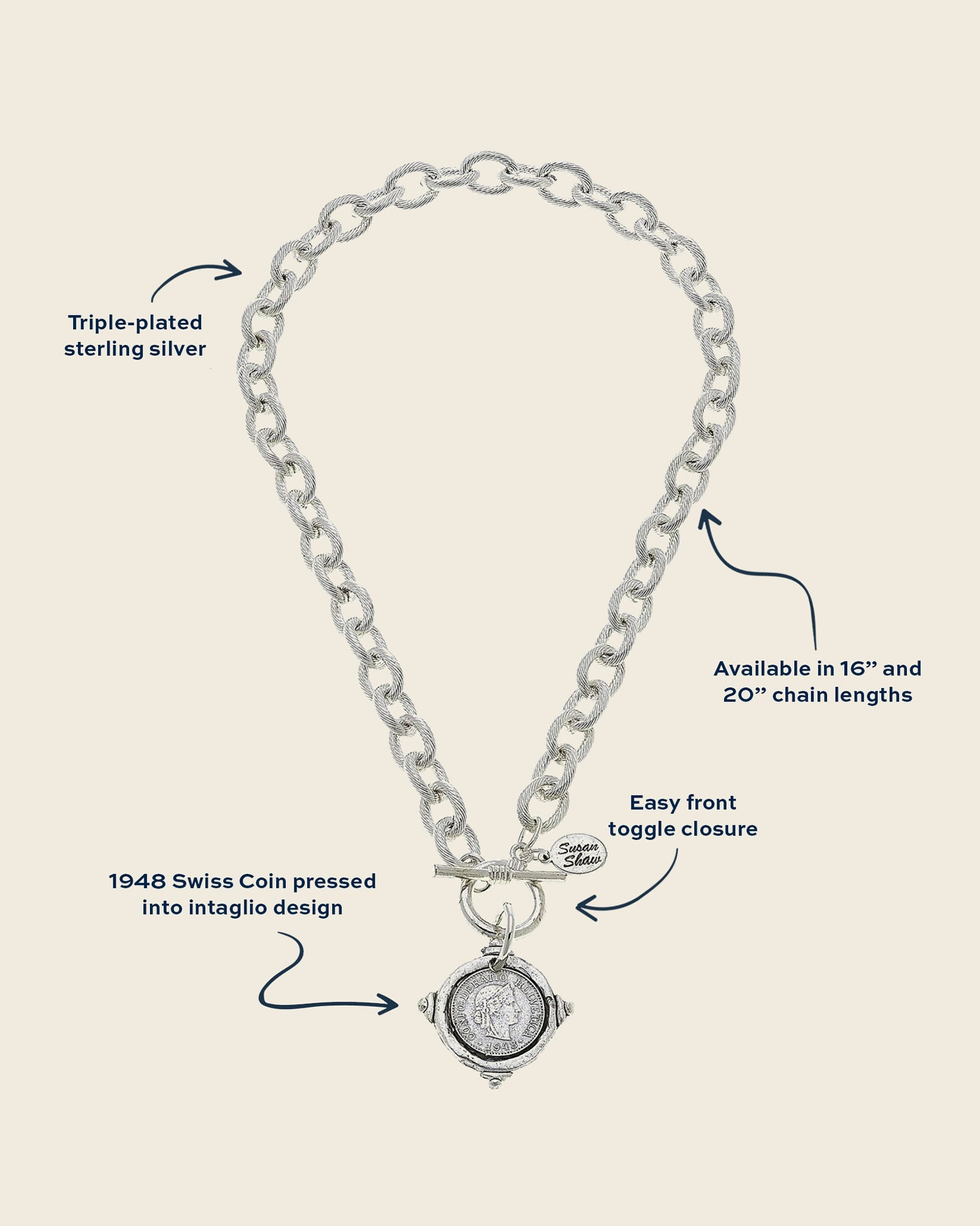 Coin Toggle Necklace
