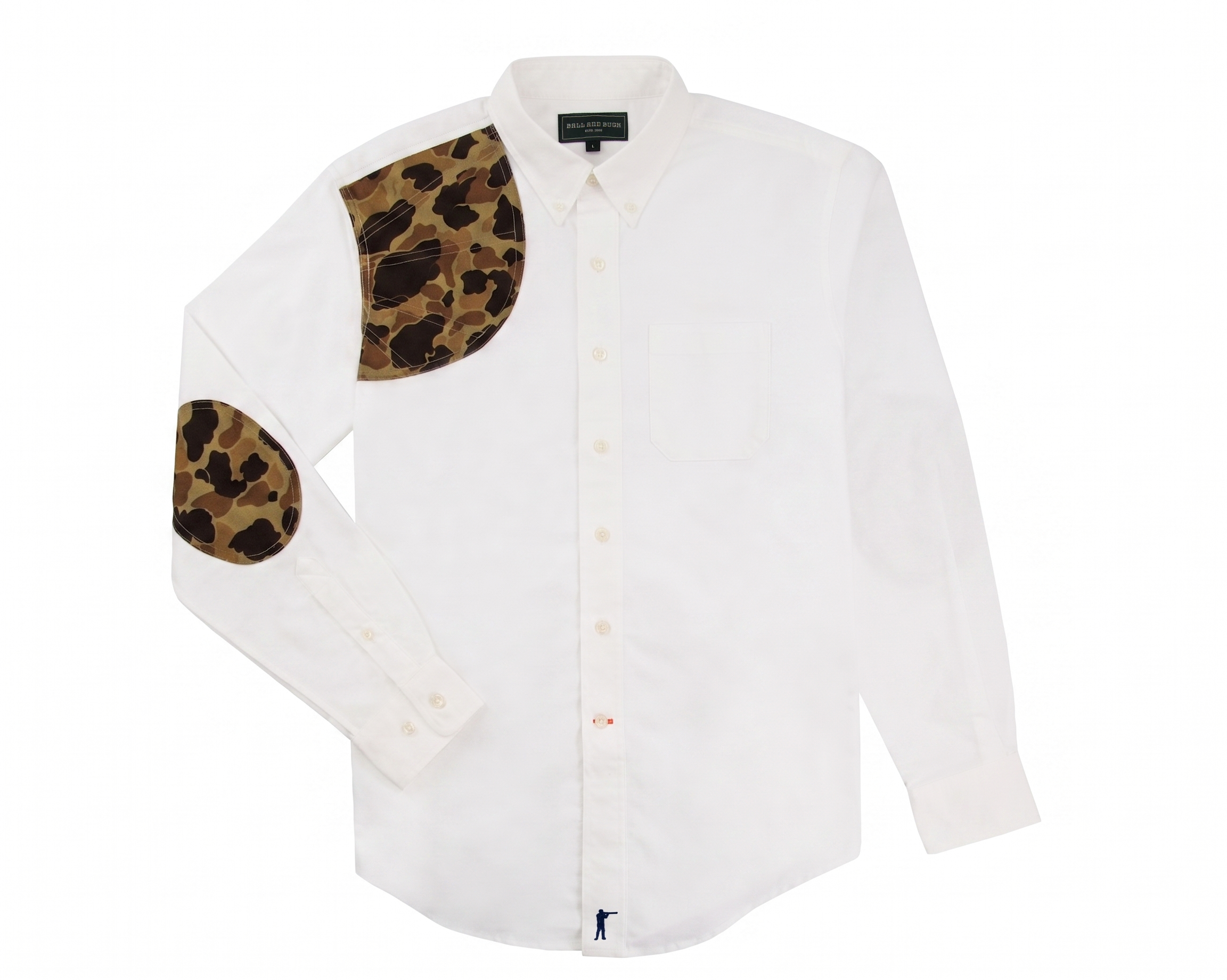 Sportsmans Shirt - White Oxford/Original Camo
