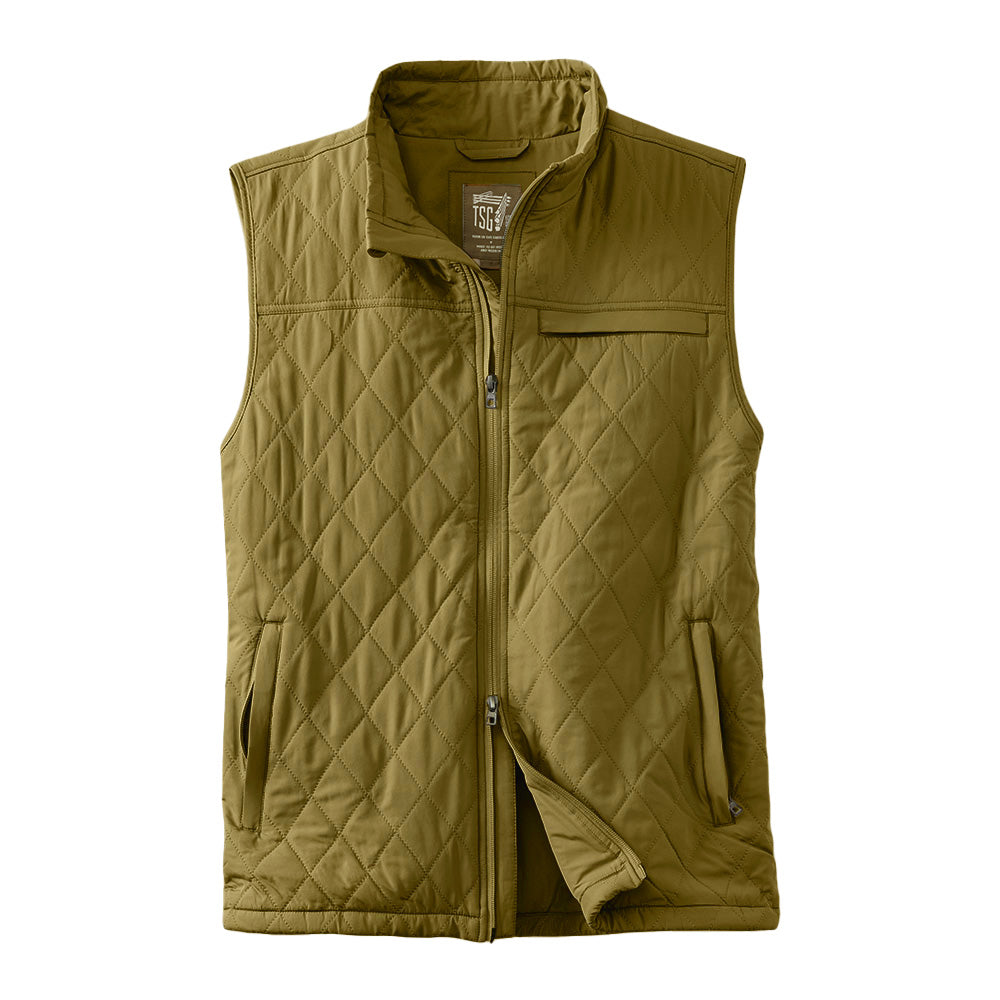 TSG Highland Quilted Vest in Olive