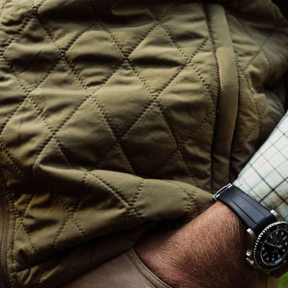 TSG Highland Quilted Vest in Olive