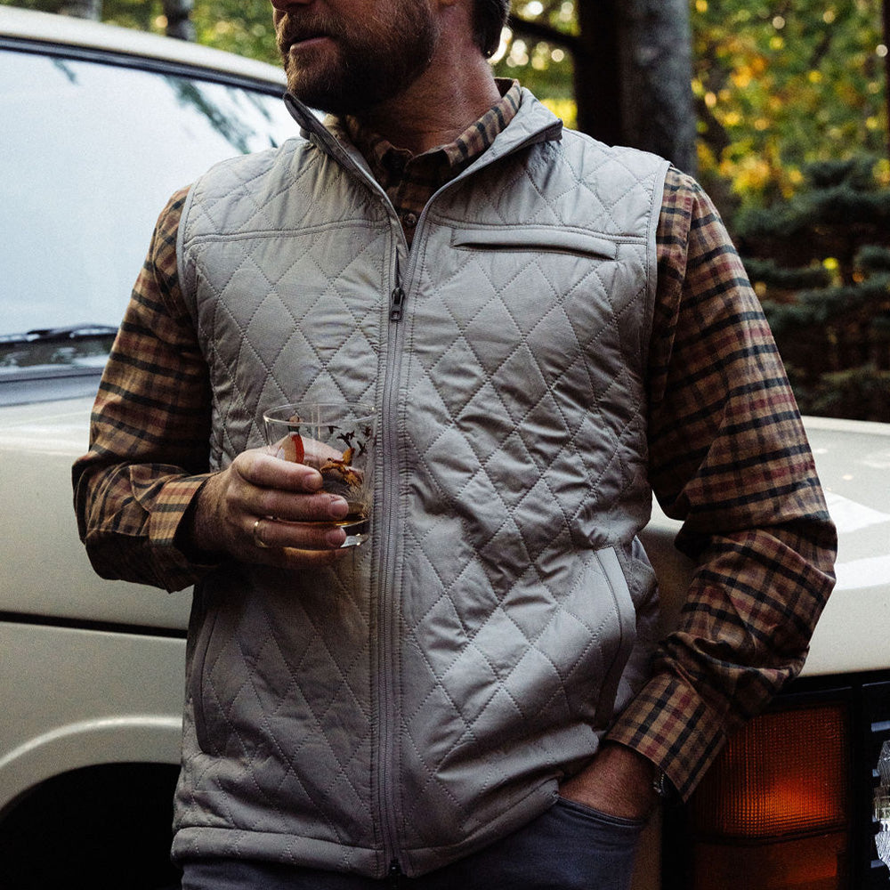 TSG Highland Quilted Vest in Iron