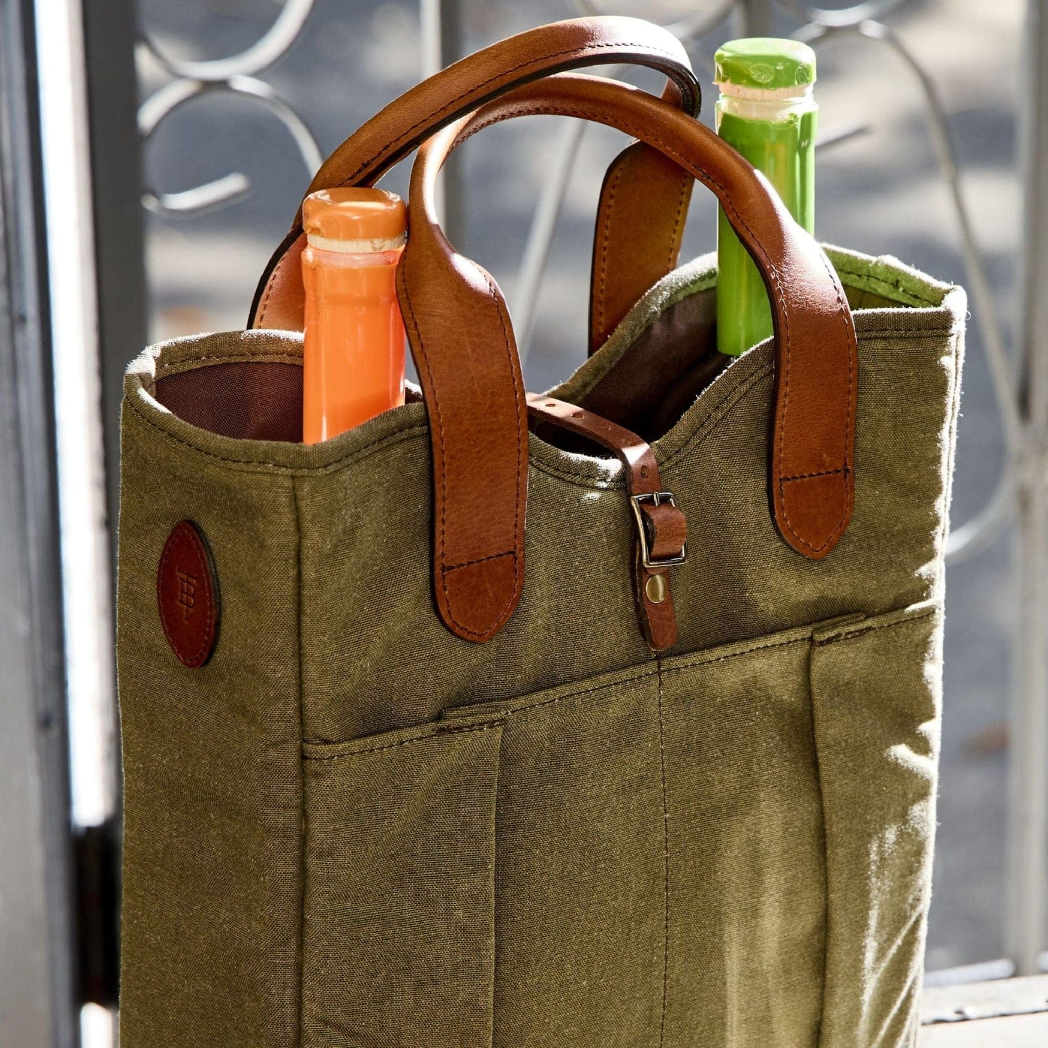 Canvas Whiskey Tote