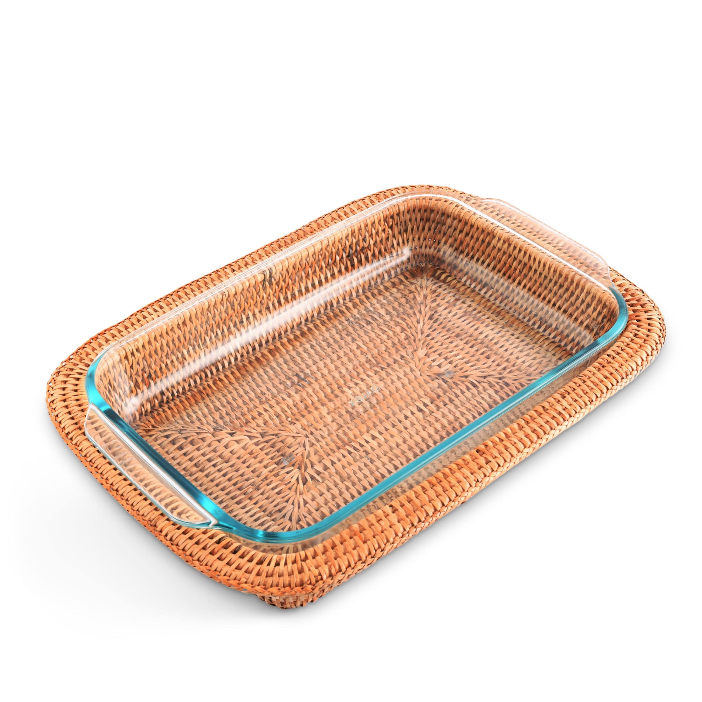 Hand Woven Rattan Casserole Holder