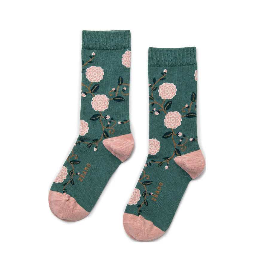 Camellia Crew Socks