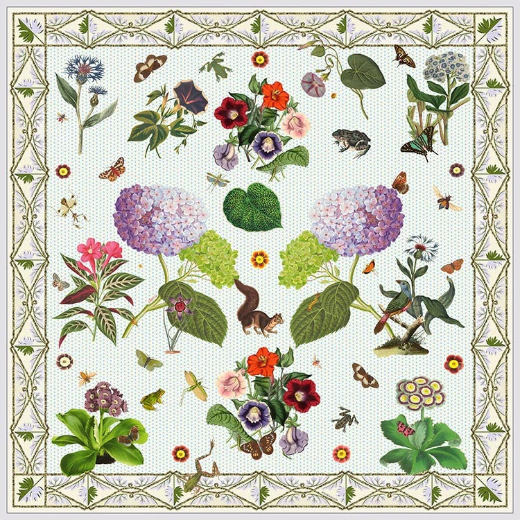 HEUGN SILK SCARF 希少品 美品 HEUGN SILK SCARF 希少品 美品