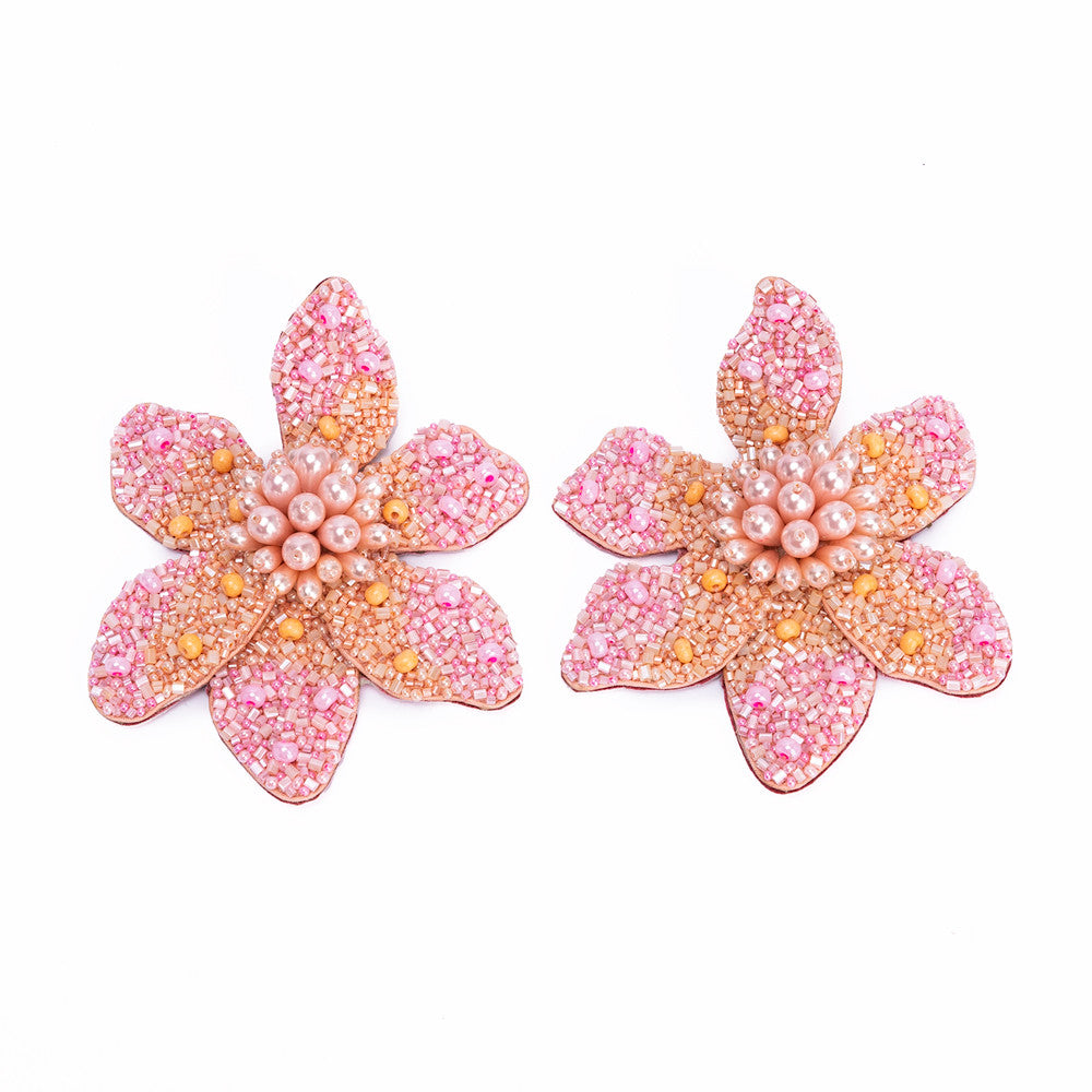 Camellia Earring in Pink