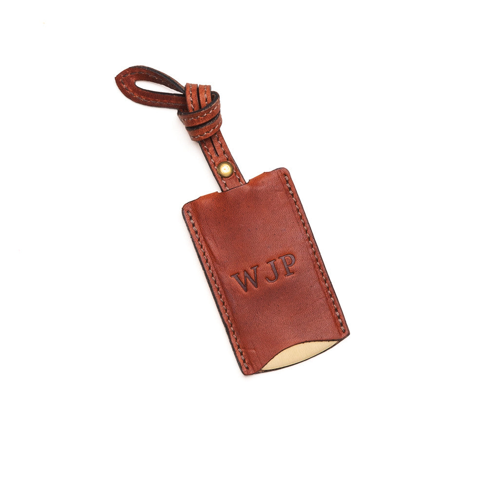 Luggage Tag in Solid Brass