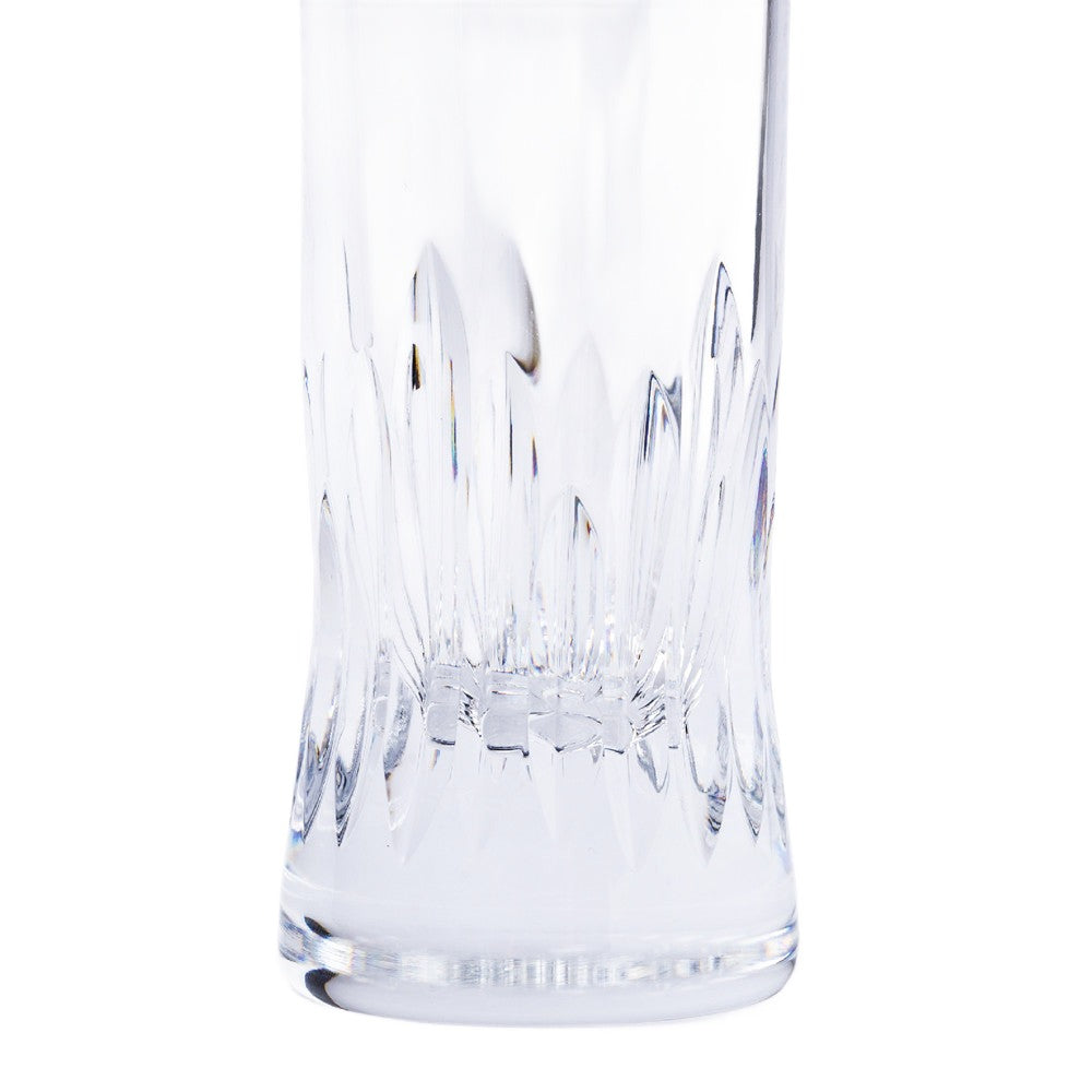 Crystal Etched Furrow Champagne Flutes