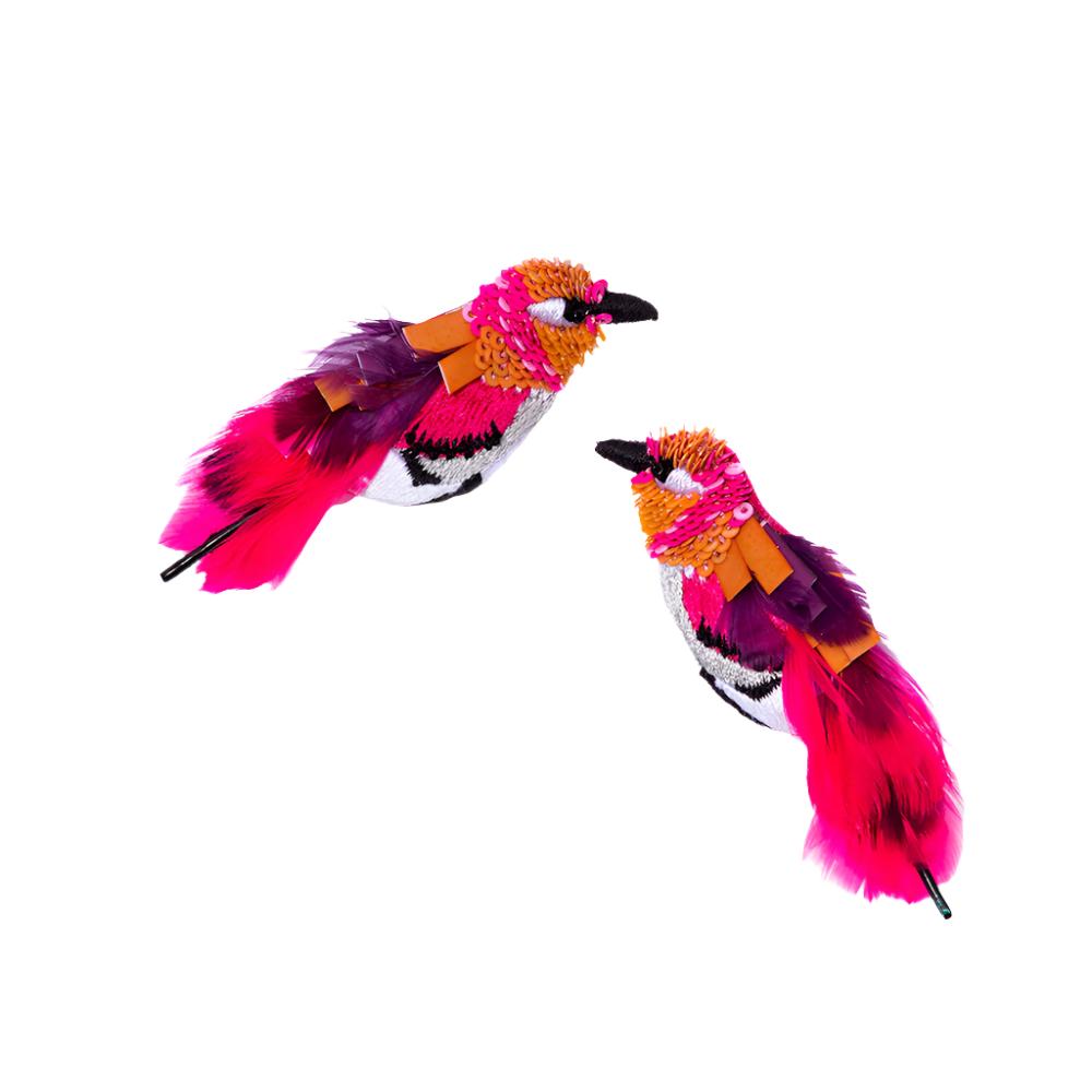 Hummingbird Earrings in Pink