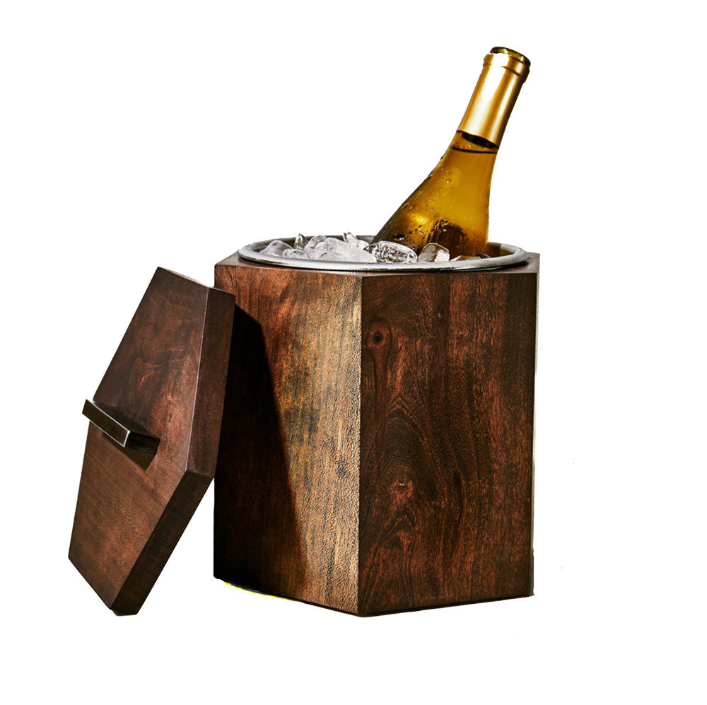 Unique Wooden Ice Bucket