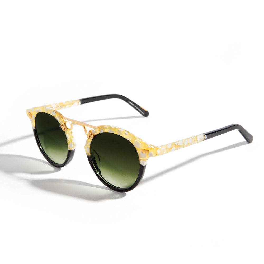 St. Louis Sunglasses in Limon to Black