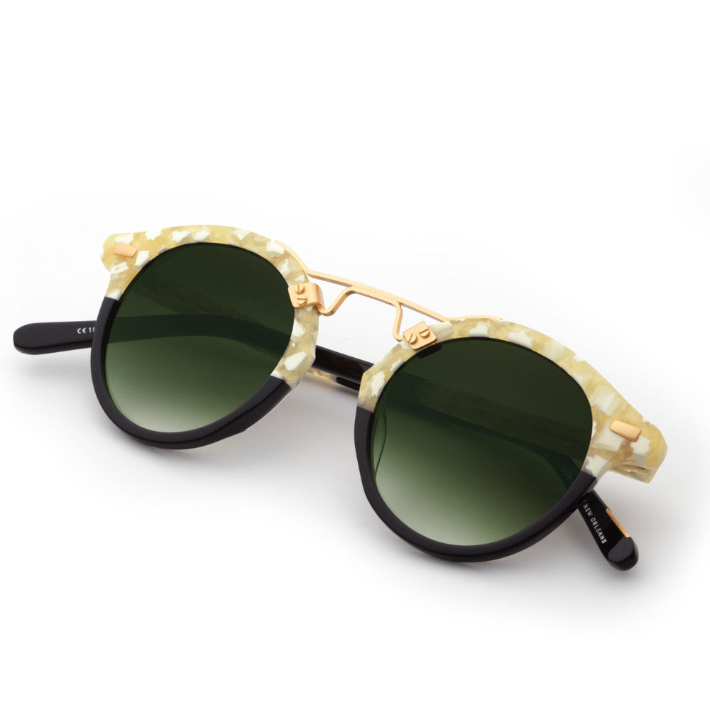 St. Louis Sunglasses in Limon to Black